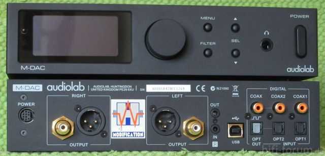 Усилитель для наушников audiolab m-dac mini black
