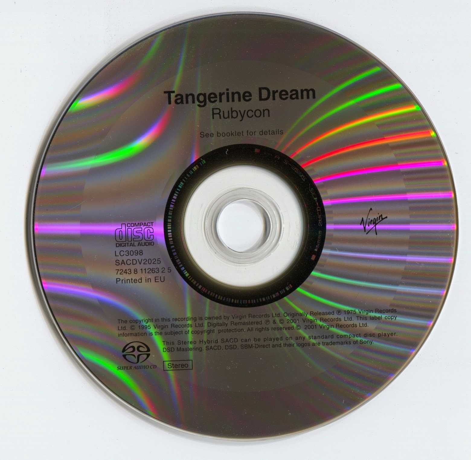 Сд звуки. SACD диски. Super Audio CD. Tangerine Dream Rubycon. Tangerine Dream 1975.
