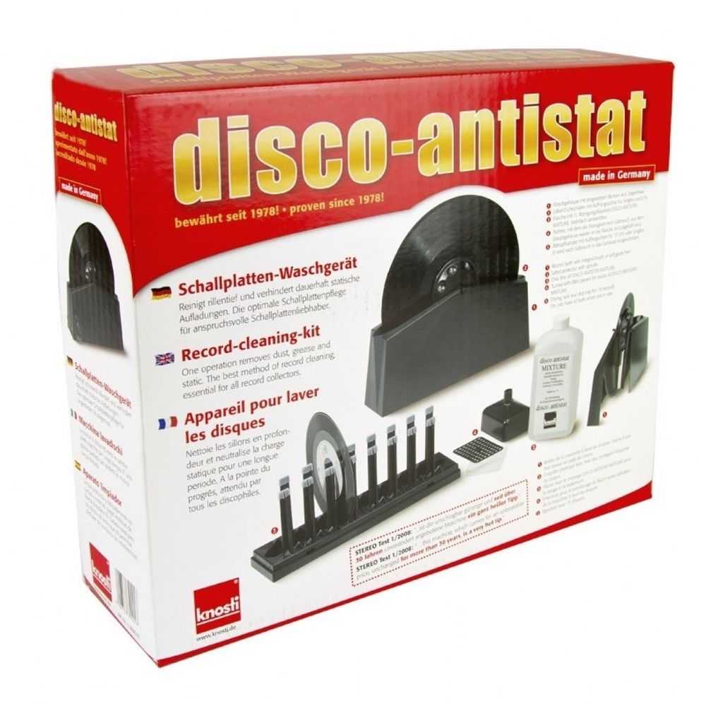 Немецкая фирма Knosti выпустила систему для мойки виниловых пластинок Disco-Antistat Ultrasonic Если верить компании, это решение стало воплощением всех знаний и 40-летнего опыта Knosti Основным отличием от предыдущих аналогичных предложений компании стал