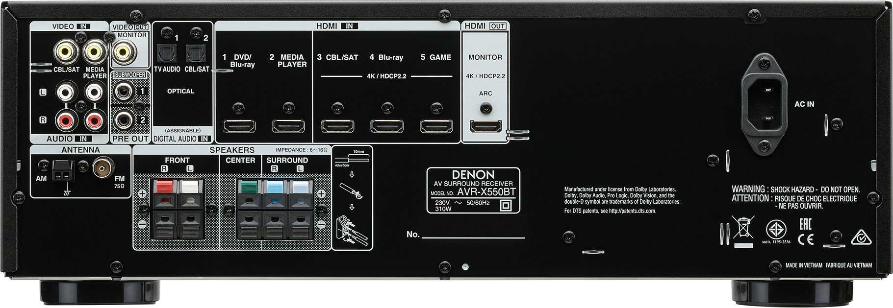 Denon avr-x8500h 13.2ch imax enhanced av receiver review  | audioholics