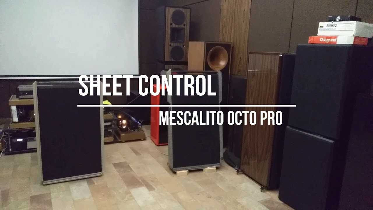 Акустика mescalito от мастерской sheet control